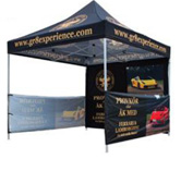 Custom printed tent