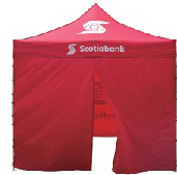 Custom printed tent